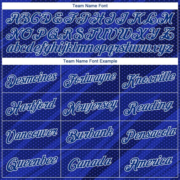 Custom Stitched Royal Roayl Navy-White 3D Pattern Design Sports Pullover Sweatshirt Hoodie - Image 3