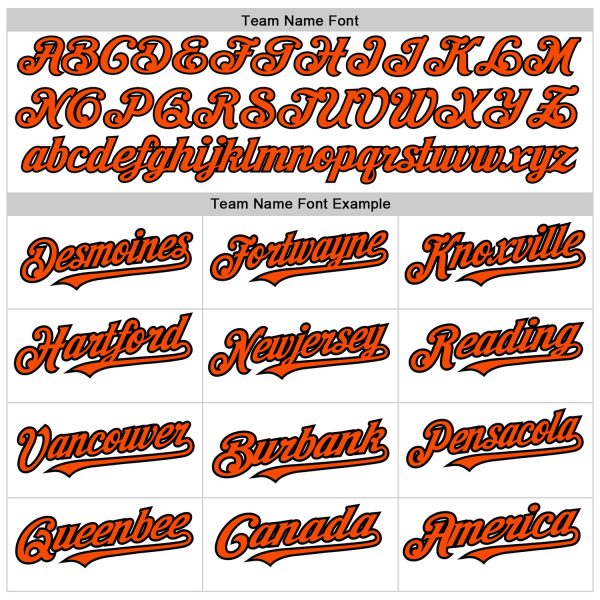 Custom White Orange-Black 3D Pattern Design Abstract Splash Authentic Baseball Jersey - Image 4