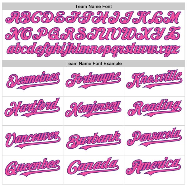 Custom White Purple-Pink Line Authentic Baseball Jersey - Image 4
