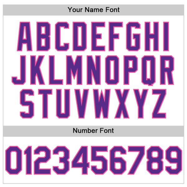 Custom White Purple-Pink Line Authentic Baseball Jersey - Image 5