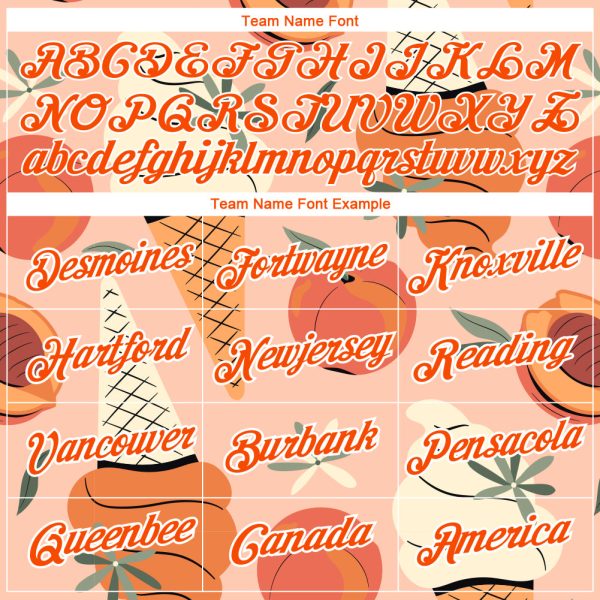 Custom Medium Pink Orange-White 3D Pattern Design Summer Holiday Ice Cream And Fruit Performance T-Shirt - Image 3
