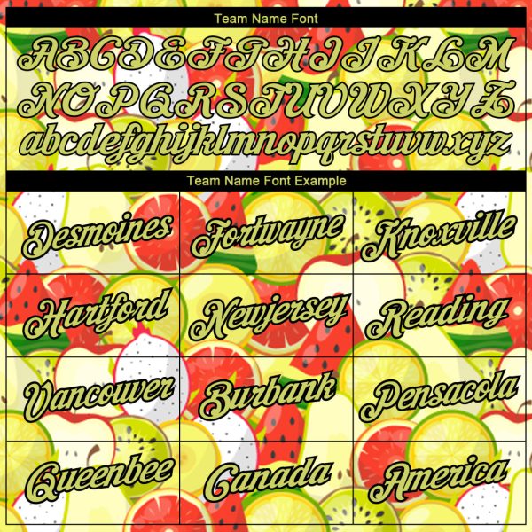 Custom White Neon Yellow-Black 3D Pattern Design Summer Holiday Fruit Performance T-Shirt - Image 3