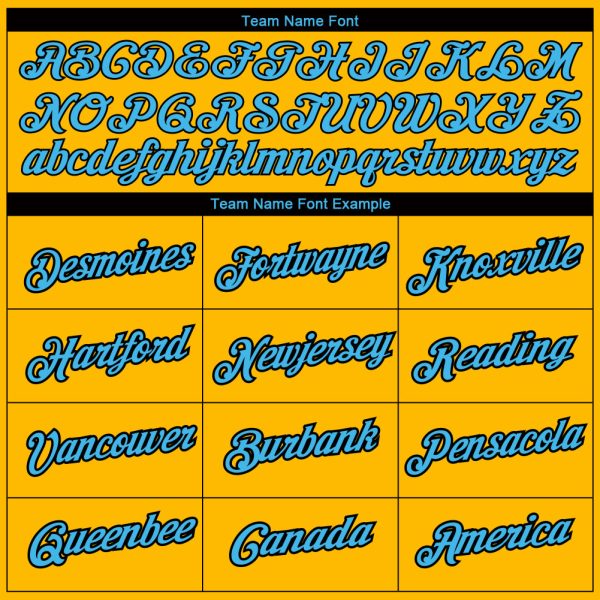 Custom Yellow Sky Blue-Black 3D Pattern Design Tiger Performance T-Shirt - Image 3
