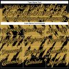 Custom Black Old Gold 3D Pattern Design Abstract Sharp Shape Performance T-Shirt - Image 3