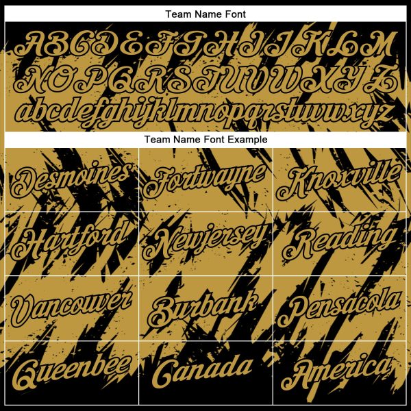 Custom Black Old Gold 3D Pattern Design Abstract Sharp Shape Performance T-Shirt - Image 3