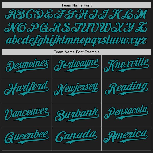 Custom Black Teal-Gold 3D Pattern Design Confetti Authentic Baseball Jersey - Image 4