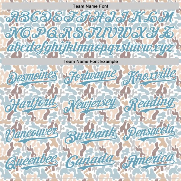 Custom White Shadow Blue 3D Pattern Design Abstract Spots Authentic Baseball Jersey - Image 4