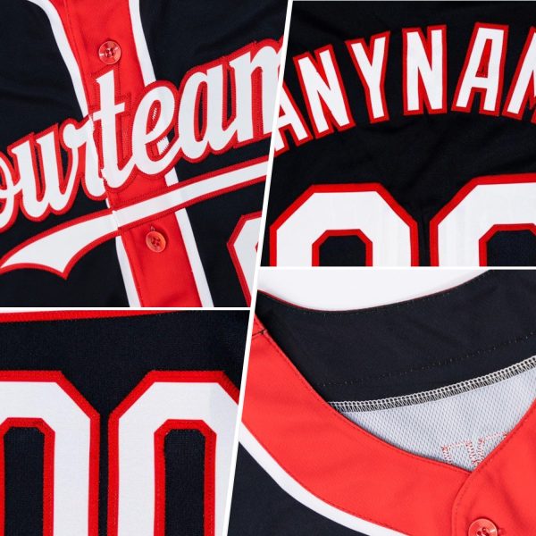 Custom Green White-Gray 3 Colors Arm Shapes Authentic Baseball Jersey - Image 2