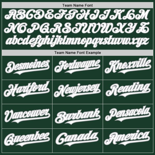 Custom Green White-Gray 3 Colors Arm Shapes Authentic Baseball Jersey - Image 5