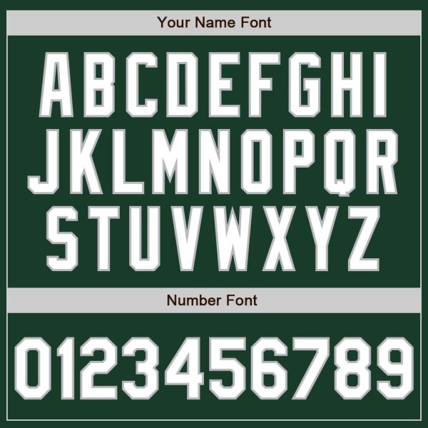 Custom Green White-Gray 3 Colors Arm Shapes Authentic Baseball Jersey - Image 6