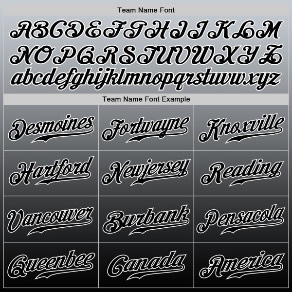 Custom Gray Black-White Authentic Fade Fashion Baseball Jersey - Image 5