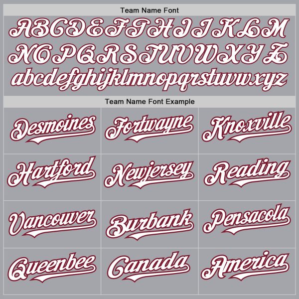 Custom Gray Pinstripe White-Crimson Authentic Fade Fashion Baseball Jersey - Image 5