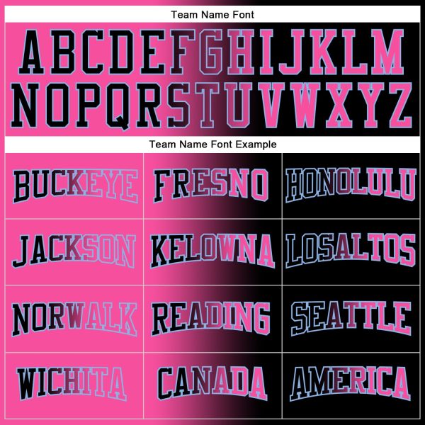 Custom Stitched Black Pink-Light Blue Gradient Fashion Sports Pullover Sweatshirt Hoodie - Image 3