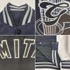 Custom Black Gray Guitar Music Festival 3D Pattern Design Bomber Full-Snap Varsity Letterman Jacket - Image 2