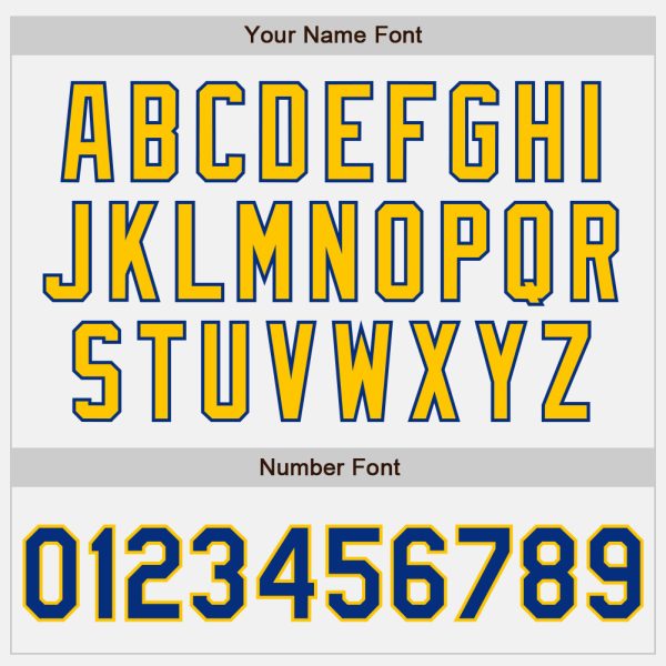 Custom White Royal Pinstripe Yellow Bomber Full-Snap Varsity Letterman Jacket - Image 5