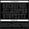 Custom Black Gray Guitar Music Festival 3D Pattern Design Bomber Full-Snap Varsity Letterman Jacket - Image 5