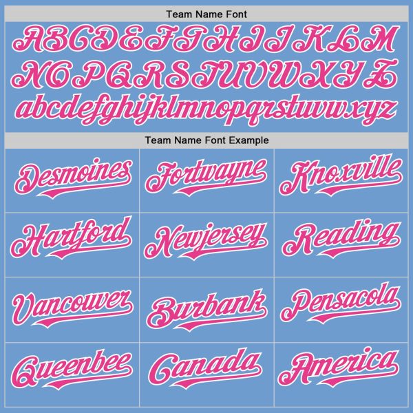 Custom Light Blue Pink-White Bomber Full-Snap Varsity Letterman Two Tone Hoodie Jacket - Image 4