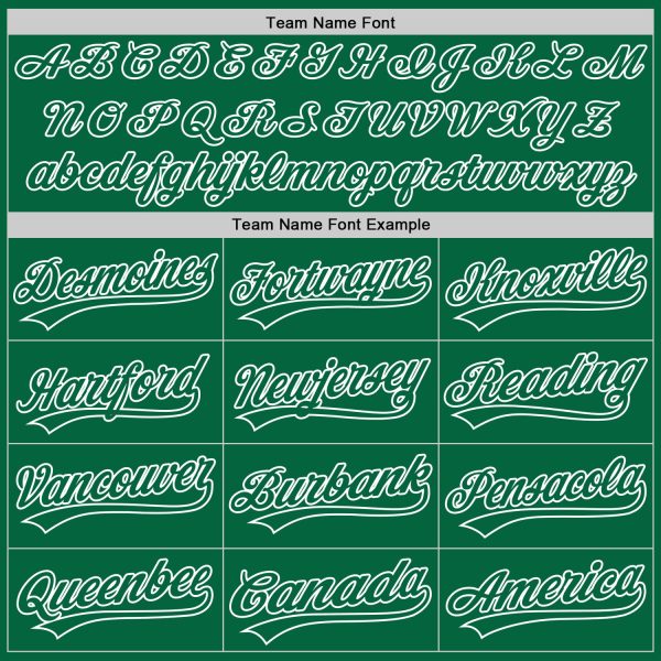 Custom Kelly Green Kelly Green-White Authentic Baseball Jersey - Image 4