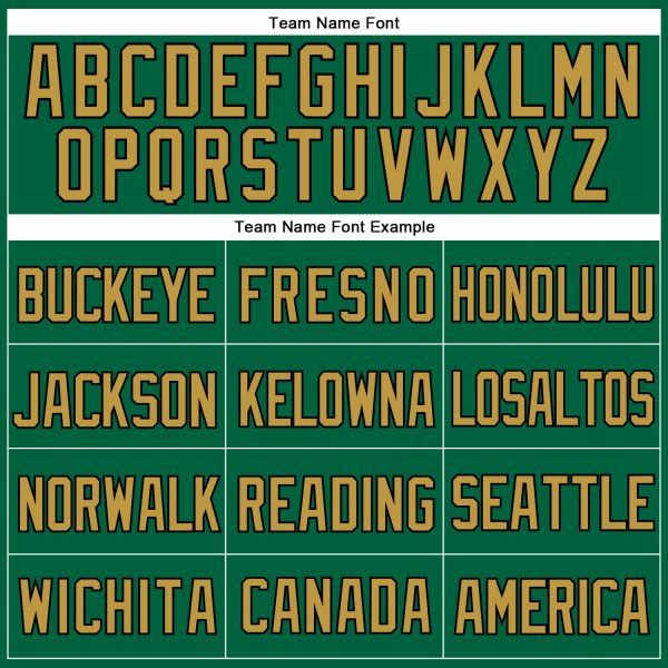 Custom Kelly Green Old Gold-Black Mesh Authentic Throwback Baseball Jersey - Image 4