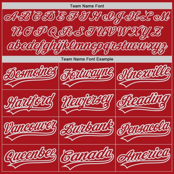 Custom Red Red-Gray Authentic Baseball Jersey - Image 4