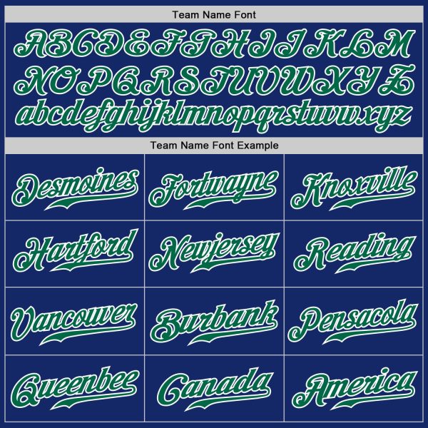Custom Royal White Pinstripe Kelly Green-White Authentic Baseball Jersey - Image 5