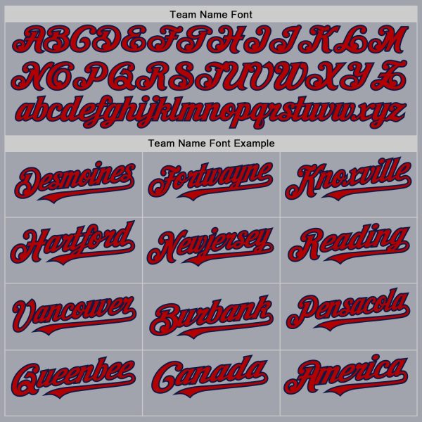 Custom Gray Navy Pinstripe Red Authentic Sleeveless Baseball Jersey - Image 3