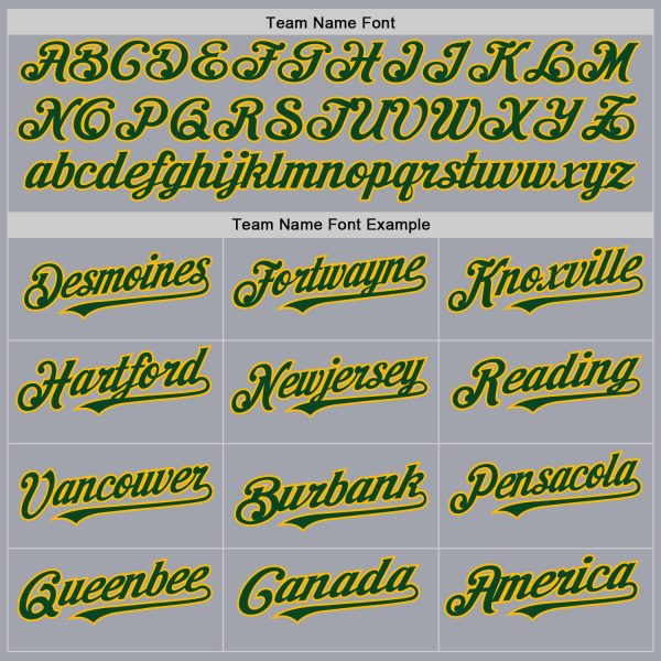 Custom Gray Green-Gold Authentic Sleeveless Baseball Jersey - Image 3