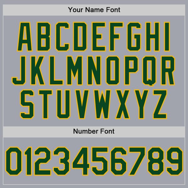 Custom Gray Green-Gold Authentic Sleeveless Baseball Jersey - Image 4