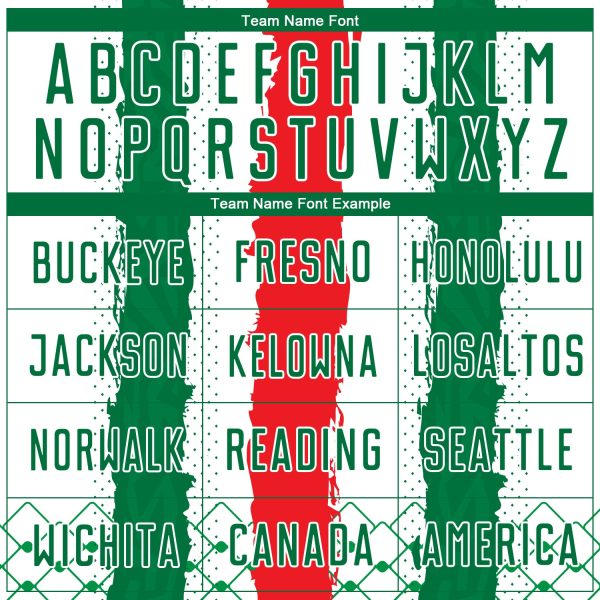 Custom Kelly Green Red-White Sublimation Mexico Soccer Uniform Jersey - Image 4