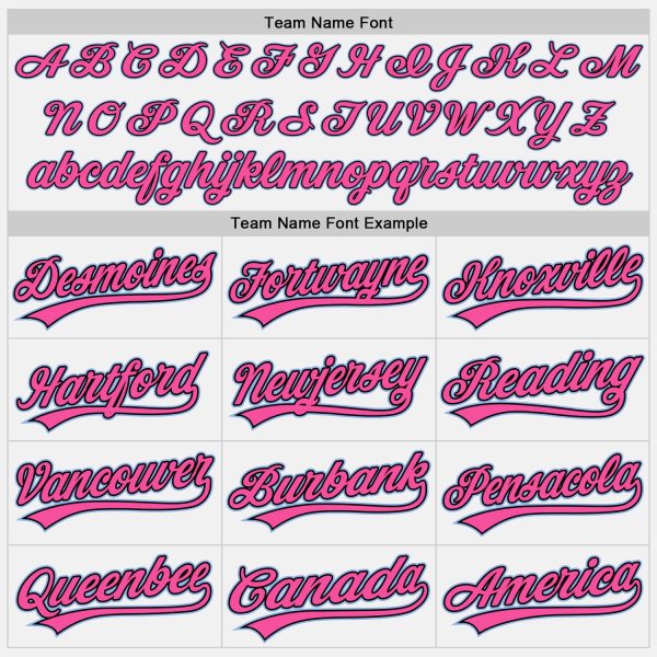 Custom White Light Blue Black-Pink Two-Button Unisex Softball Jersey - Image 4