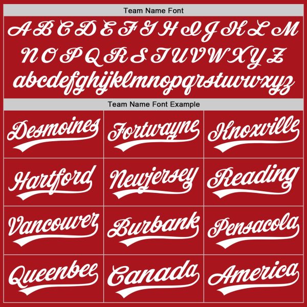 Custom Red White Two-Button Unisex Softball Jersey - Image 4