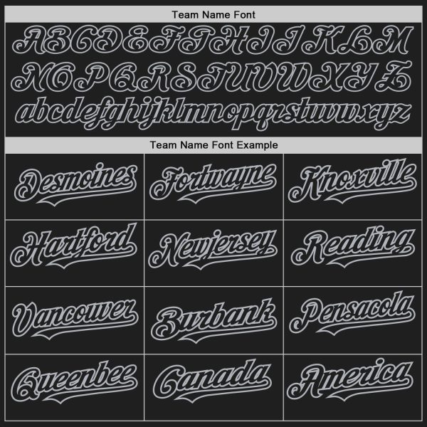 Custom Black White-Gray Pinstripe Authentic Split Fashion Baseball Jersey - Image 4