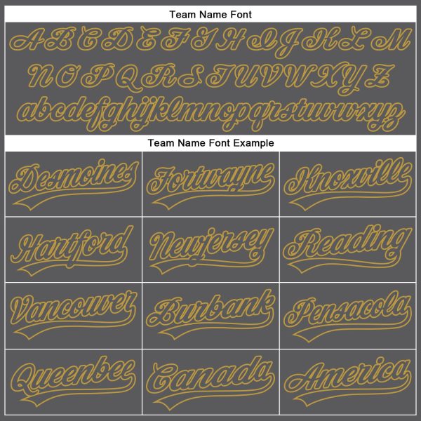 Custom Steel Gray Old Gold Authentic Baseball Jersey - Image 4