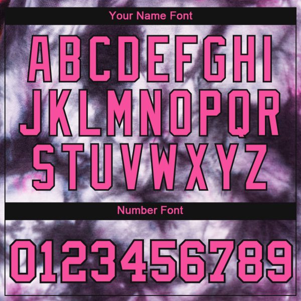 Custom Tie Dye Pink-Black 3D Performance T-Shirt - Image 4