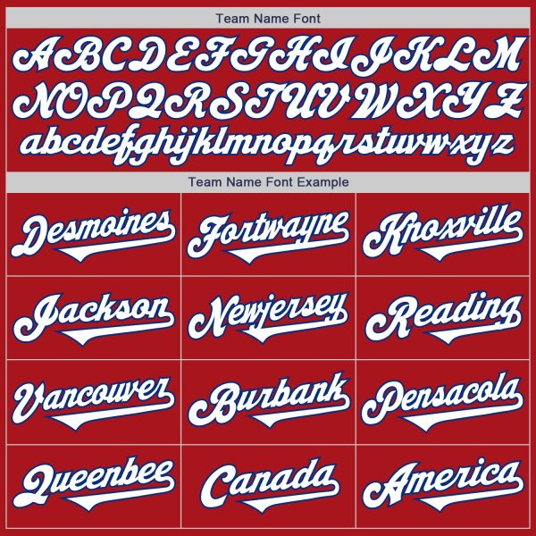 Custom Red White-Royal Authentic Two Tone Baseball Jersey - Image 4