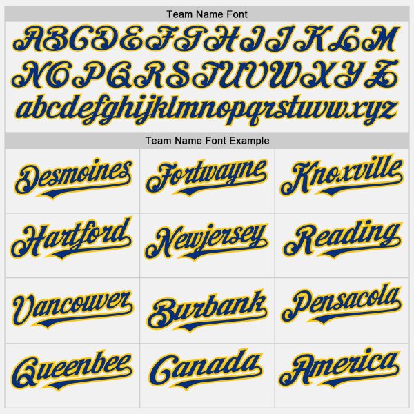 Custom White (Royal Yellow Pinstripe) Royal-Yellow Authentic Baseball Jersey - Image 4