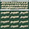 Custom Green White-Old Gold Authentic Baseball Jersey - Image 4