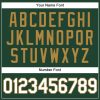 Custom Green White-Old Gold Authentic Baseball Jersey - Image 5