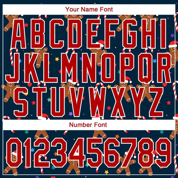 Custom Stitched Navy Red-White Christmas 3D Sports Pullover Sweatshirt Hoodie - Image 6