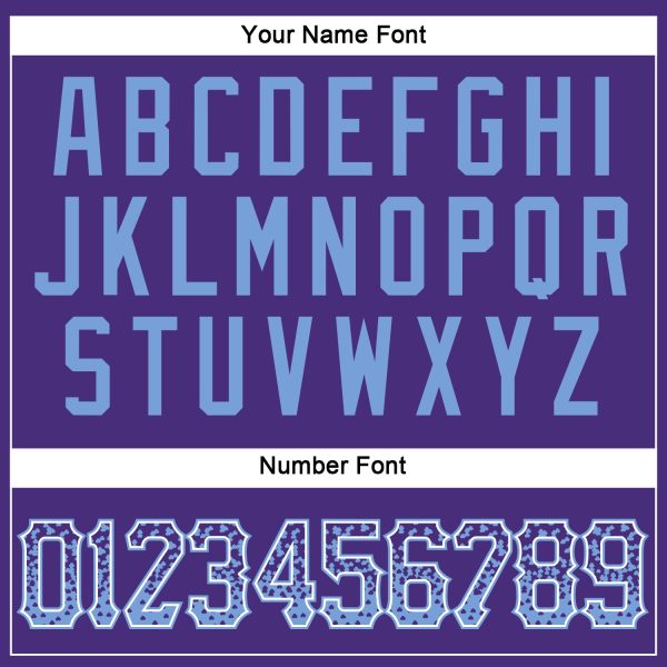 Custom Purple Light Blue-White Authentic Drift Fashion Baseball Jersey - Image 5