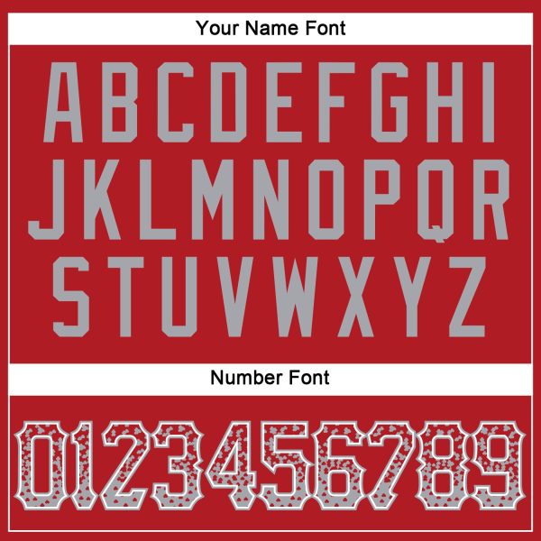 Custom Red Gray-White Authentic Drift Fashion Baseball Jersey - Image 5