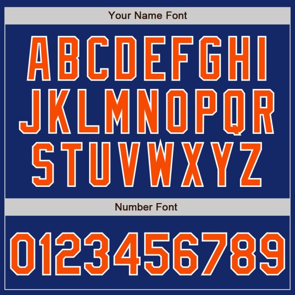 Custom Royal Orange-Yellow Authentic Split Fashion Baseball Jersey - Image 4