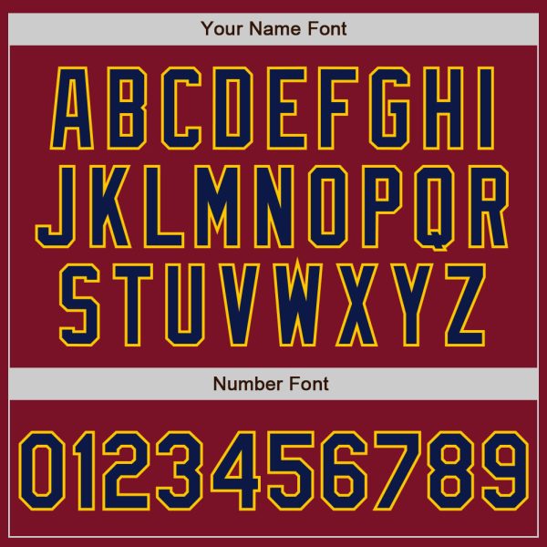 Custom Crimson Navy-Gray Authentic Split Fashion Baseball Jersey - Image 4