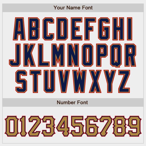 Custom White Old Gold-Navy Authentic Baseball Jersey - Image 4